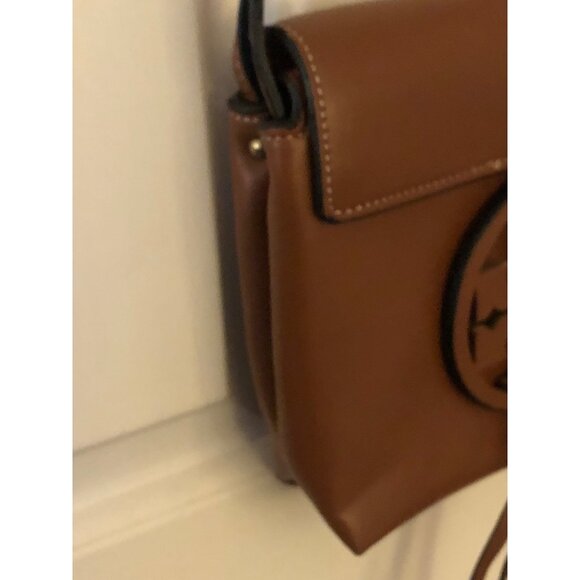 Tory Burch Miller Crossbody Bag Brown Leather - Picture 3 of 14